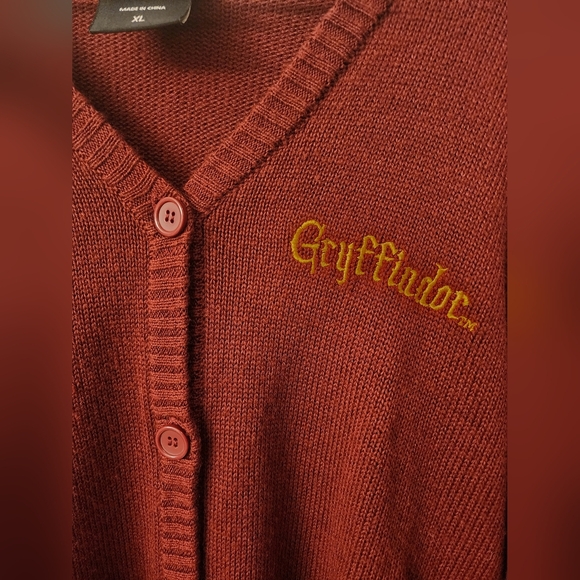 Harry Potter Gryffindor Skimmer Cardigan Womens Sz XL - Picture 2 of 8